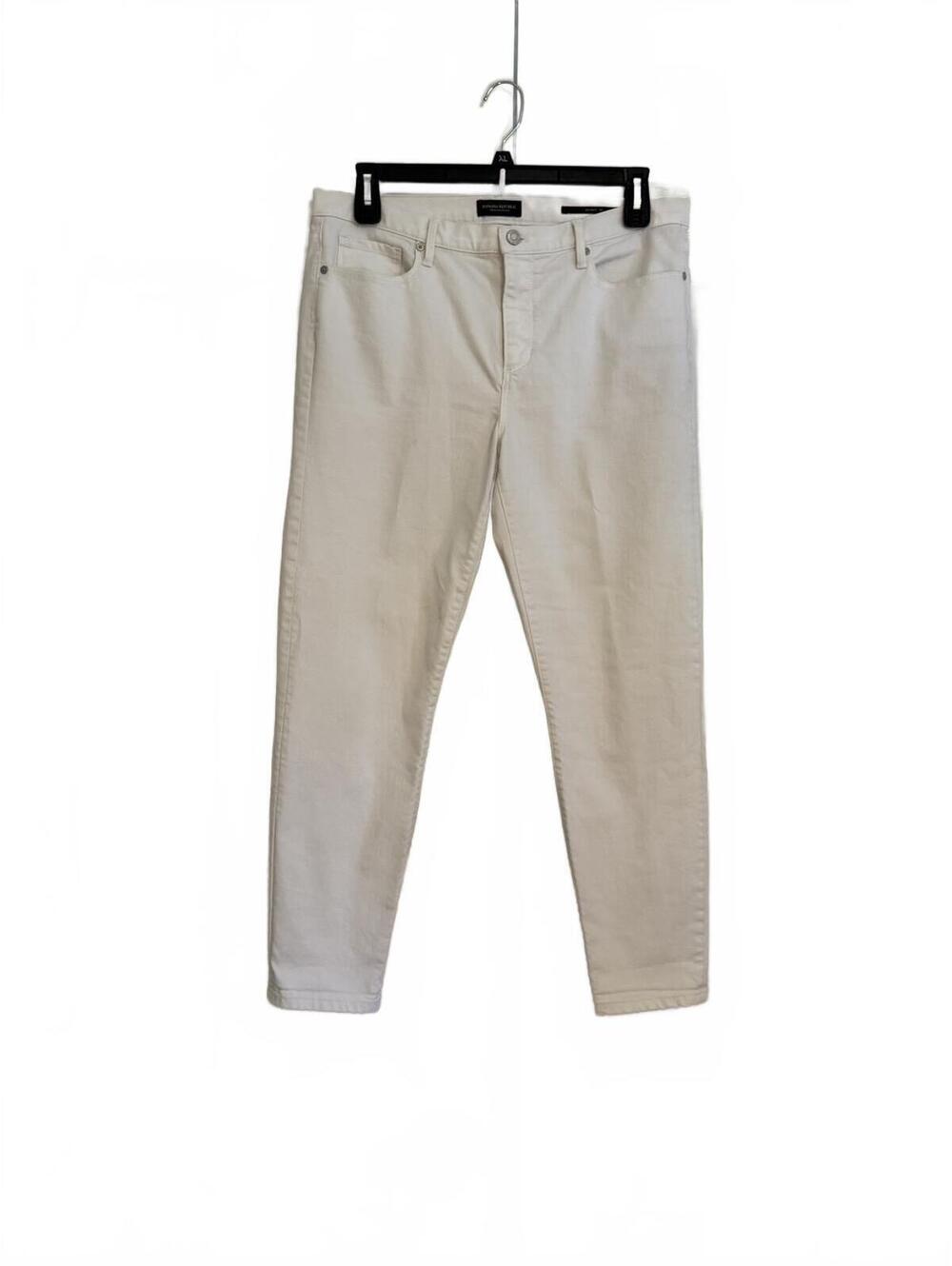 Banana Republic Premium White Denim Jeans Skinny Size 32